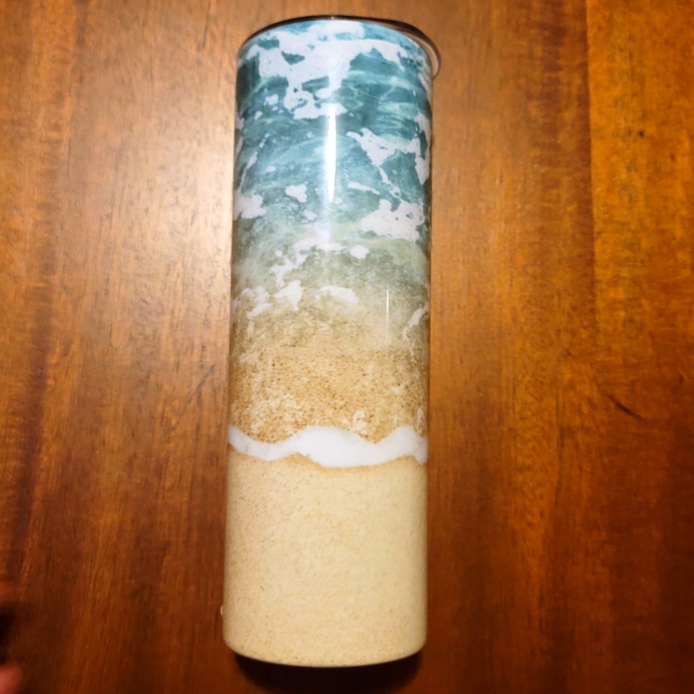 20 oz Tumbler- Beach Waves